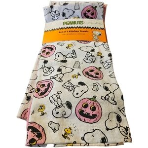 🎃 Peanuts Halloween Kitchen Towel Set 3-pack NWT
